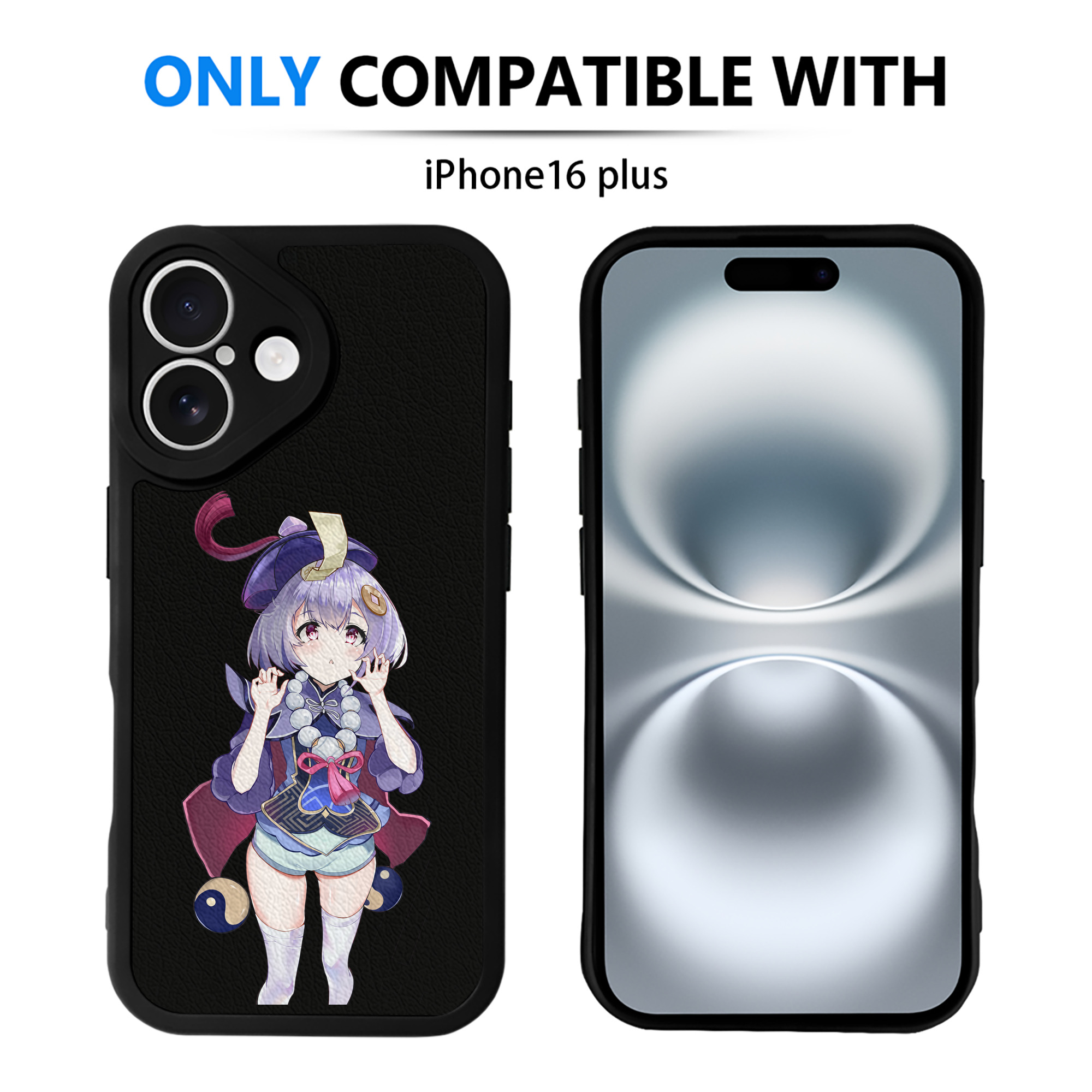 げんし神 七七 なな  genshin Nana 【iPhone 16シリーズ対応】シリコンスマホケース（レザー調） 材質：シリコン